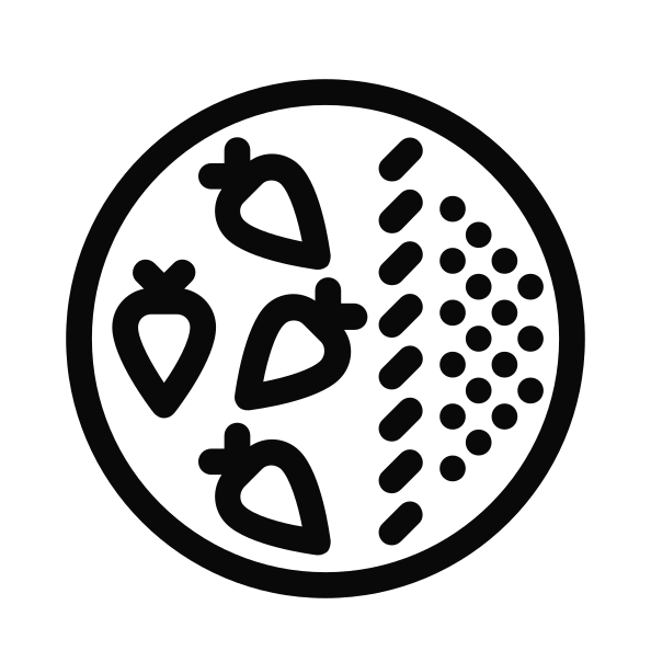 Hearts inside bowl, glyph design